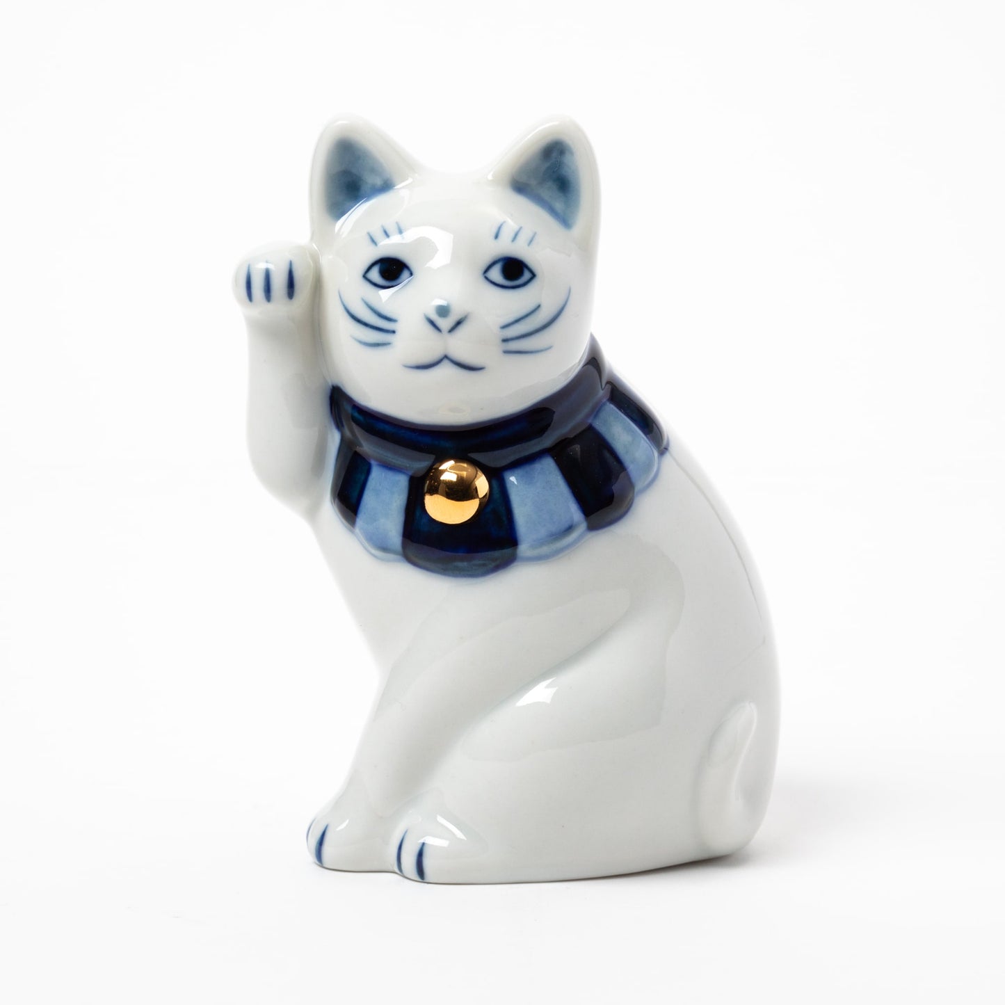 Seto Sometsuke Yokosuwari Maneki Neko