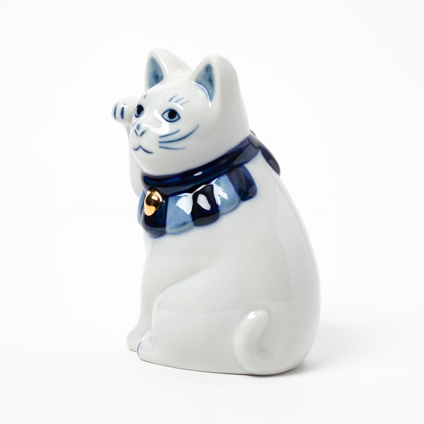Seto Sometsuke Yokosuwari Maneki Neko