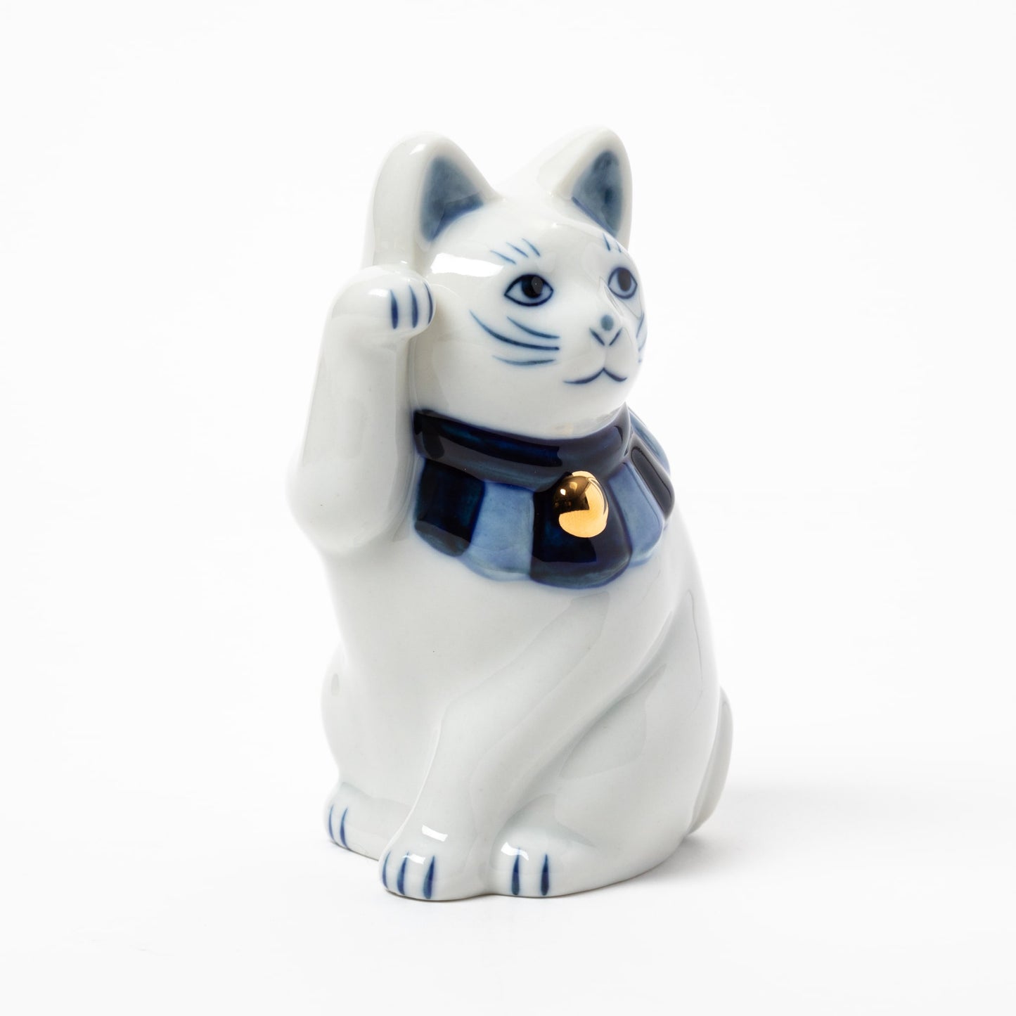 Seto Sometsuke Yokosuwari Maneki Neko
