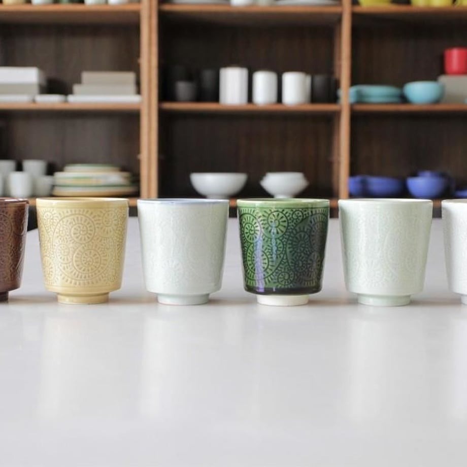 Koyu Ofuke Pale Blue Tokusa Sake Cup