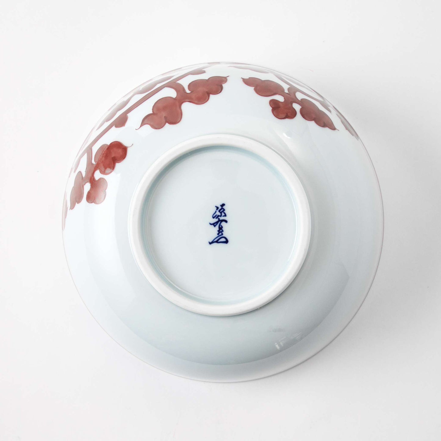 Gen-emon Kiln Arita Red Arabesque Noodle Bowl