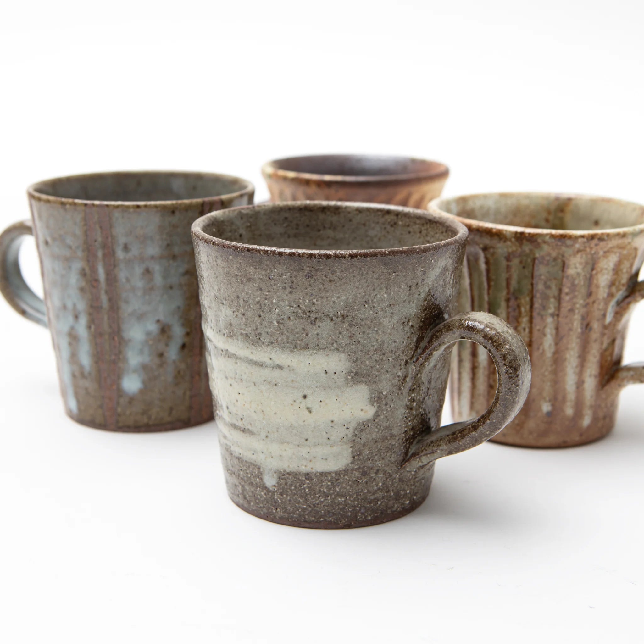 Shigaraki Ware Large Mug Ash Hakeme