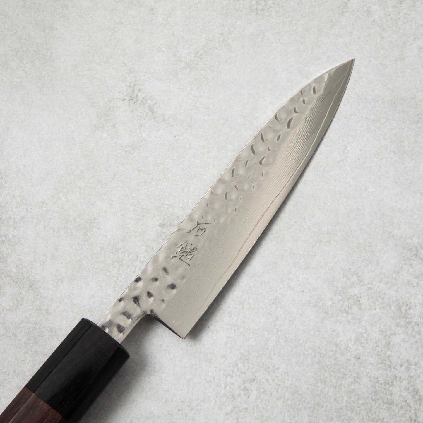 Ishizuchi VG10 Tsuchime Damascus Petty Knife Rosewood Handle
