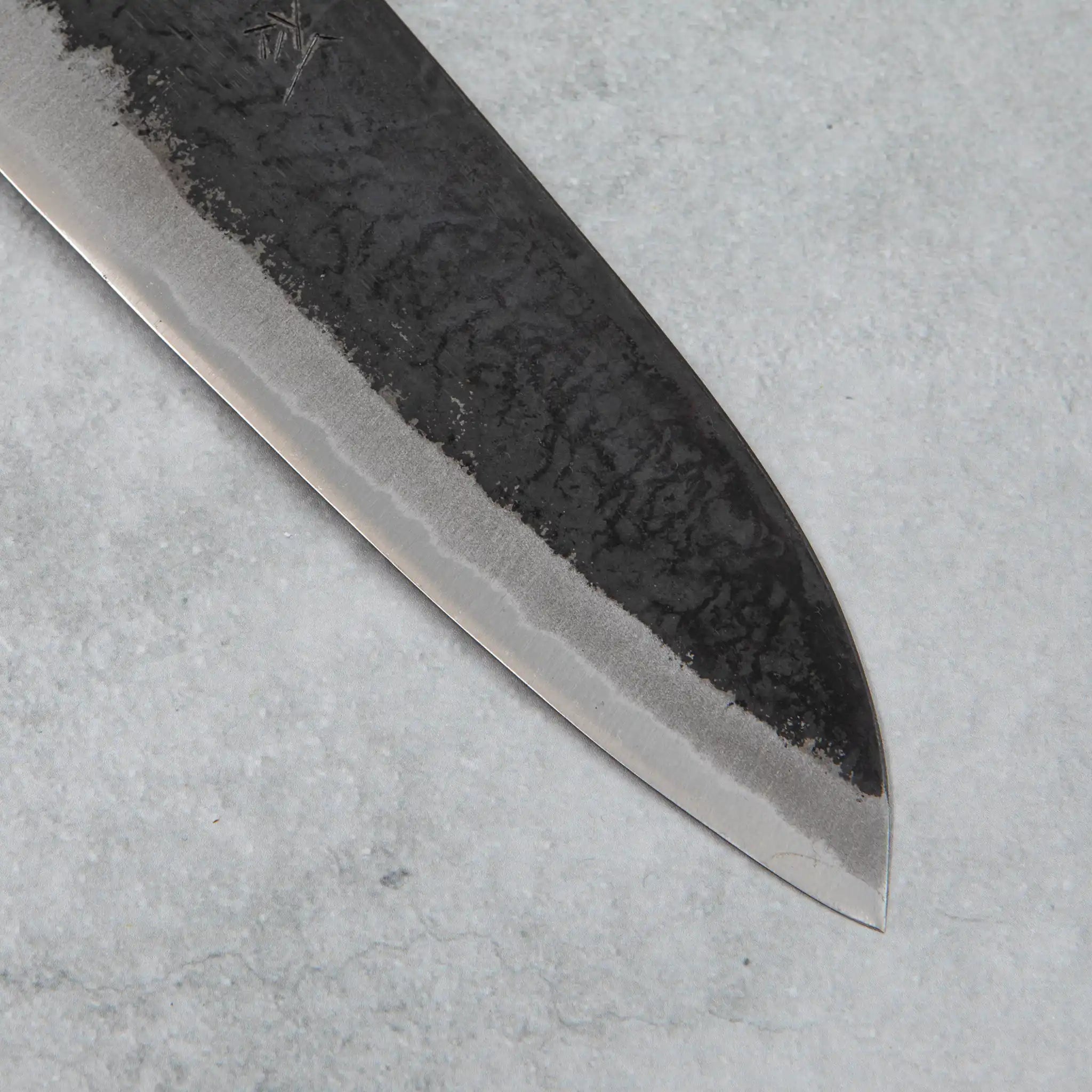 Ishizuchi Blue Steel No.2 Santoku Knife Walnut Handle