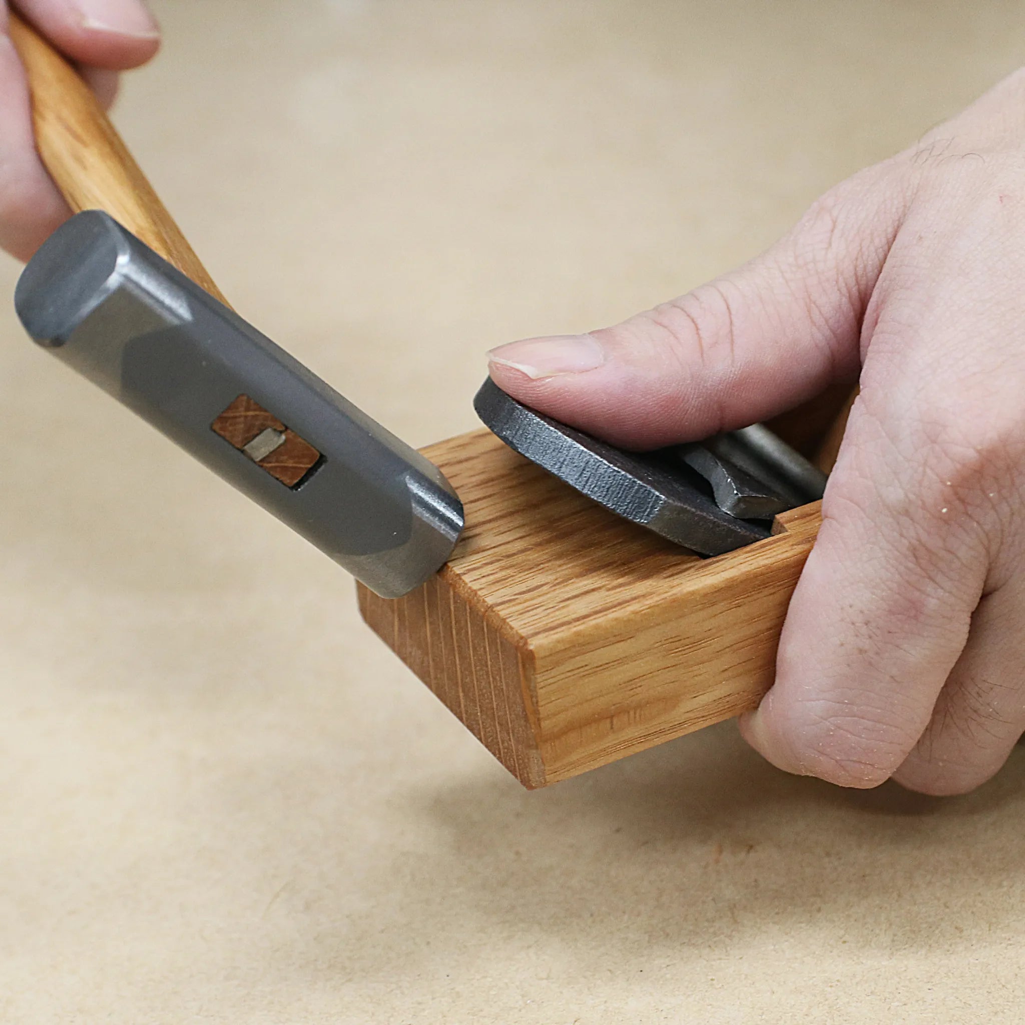 Kakuri Japanese Aogami Blue Paper Steel #2 Hand Plane Red Oak Body 42mm