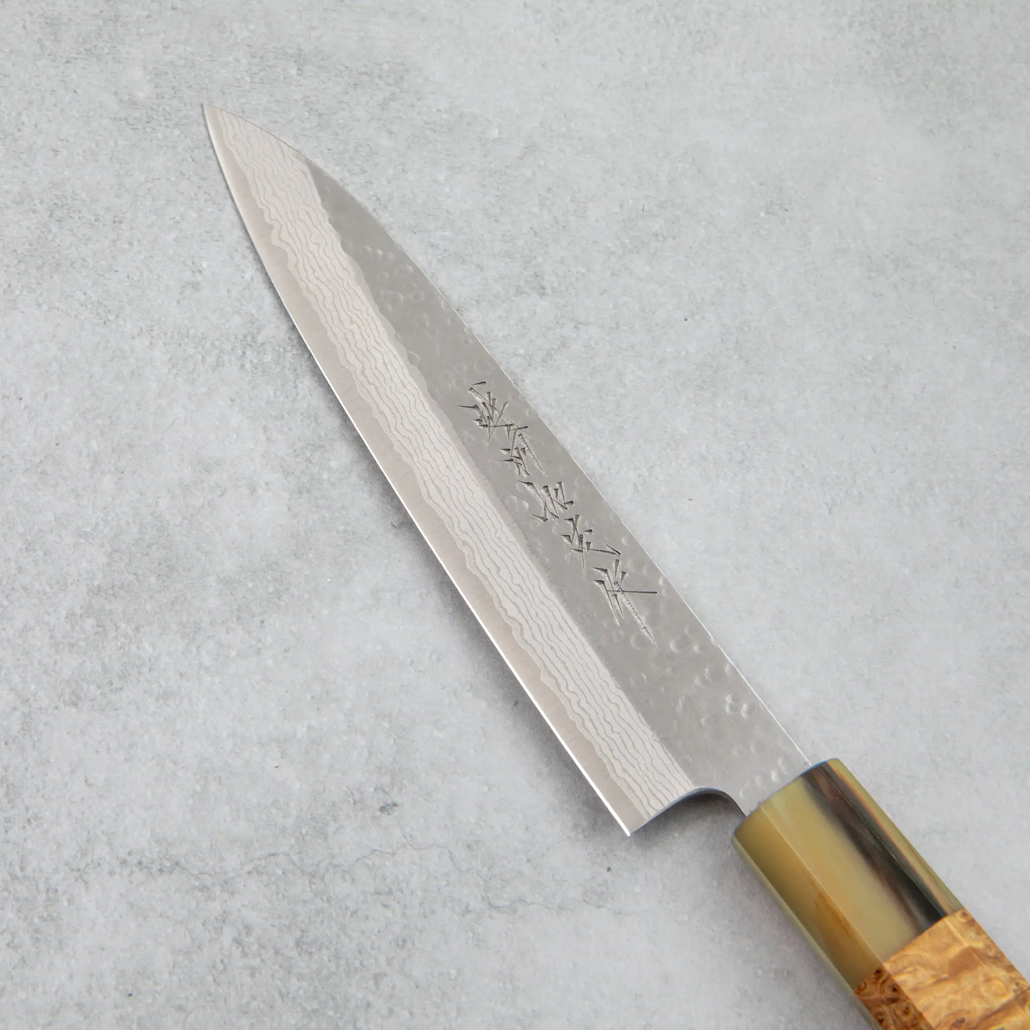 Kamo Hamono VG10 Tsuchime Damascus Shizuku Petty Knife