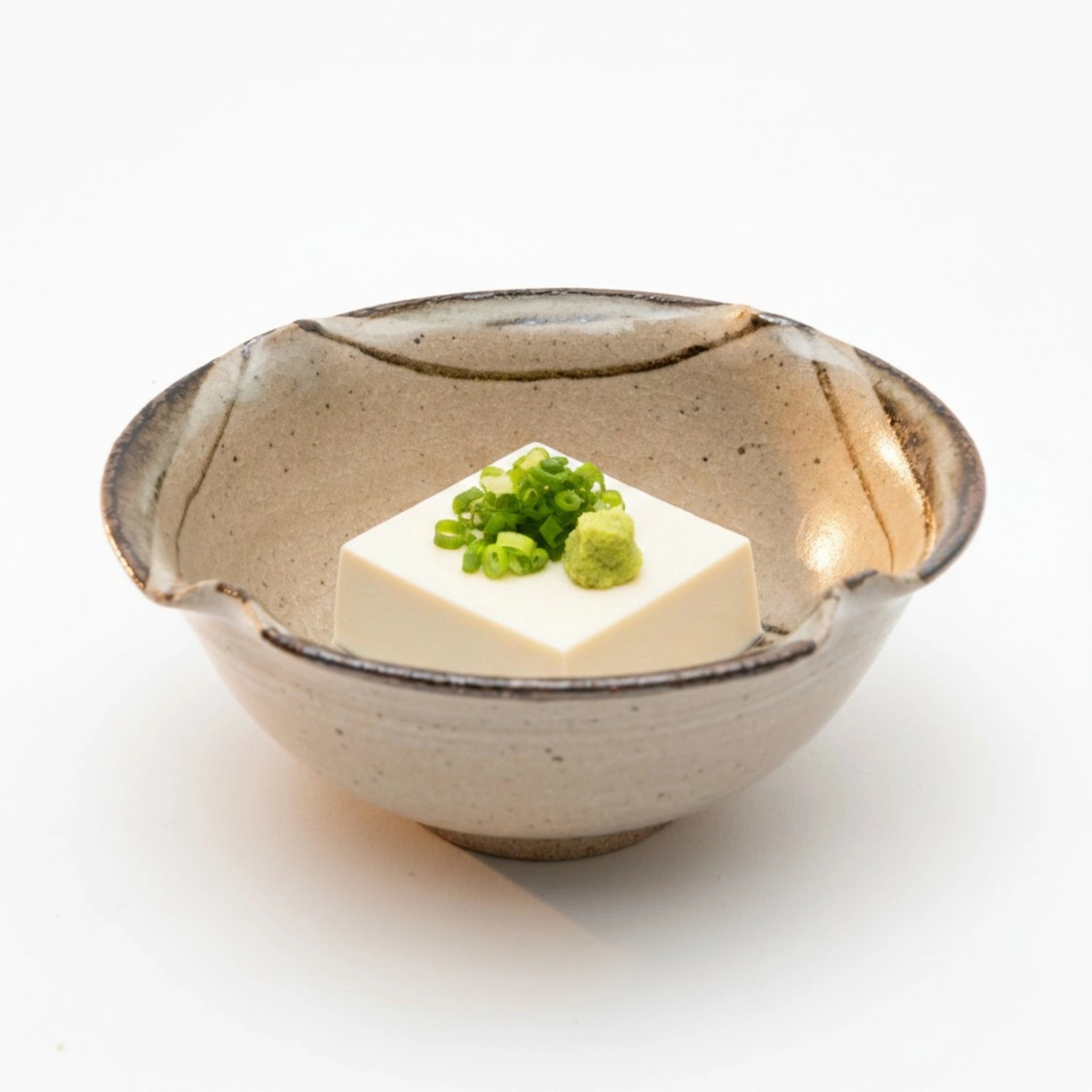 Nakazato Tarouemon E-Karatsu Silver Glass Mukozuke Serving Dish