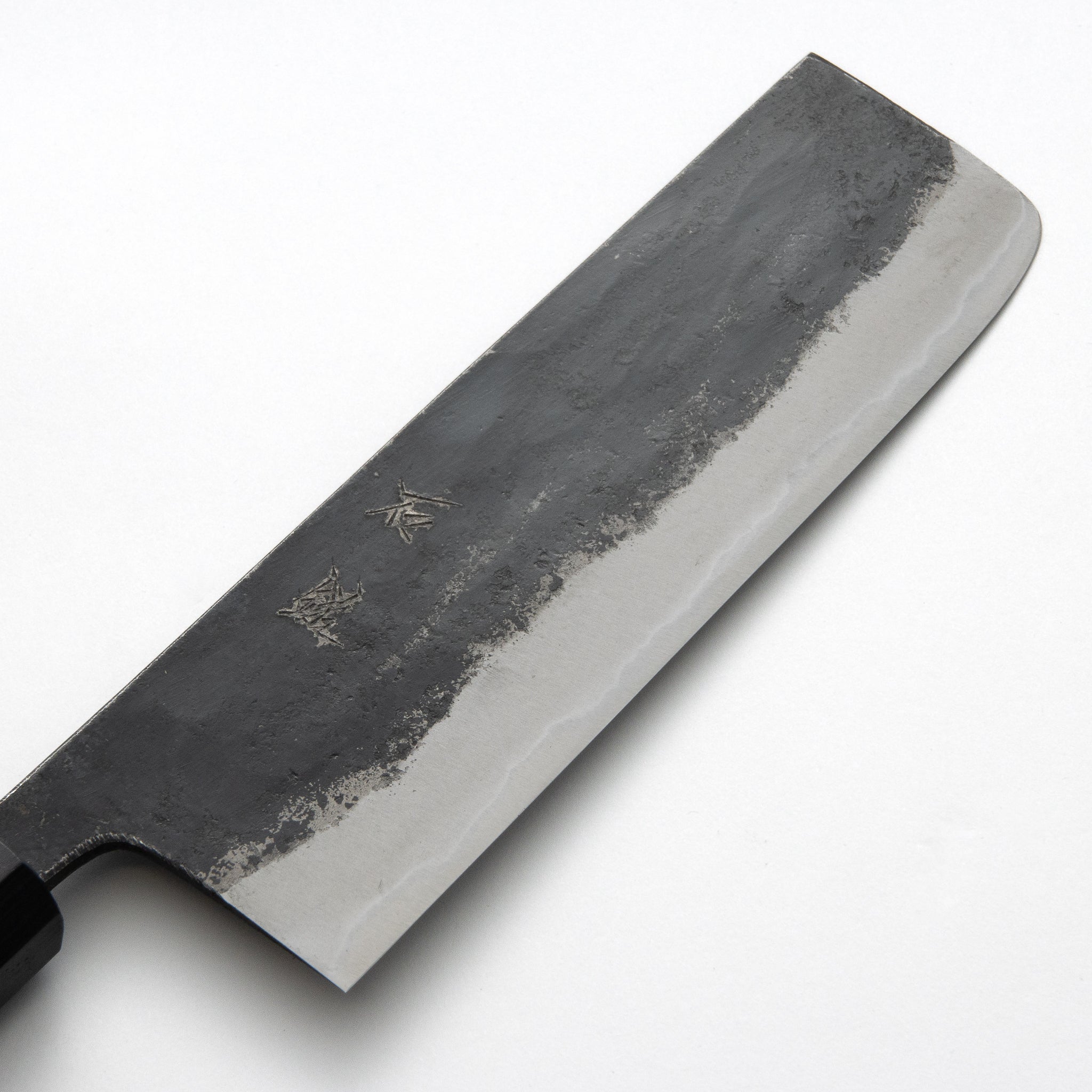 Ishizuchi Blue Super Steel Nakiri Knife Walnut Handle