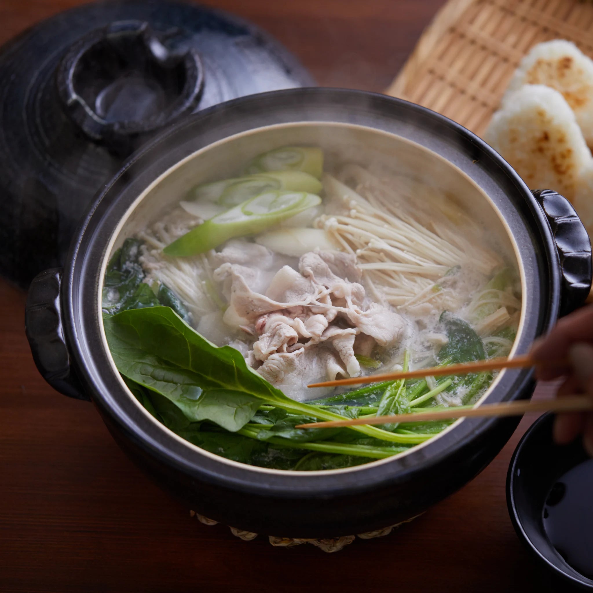 Ise Black Donabe Clay Pot (2-3 People)