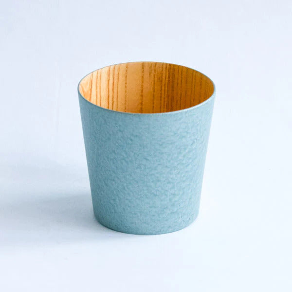 Light green lacqureware Usturoi Wooden Cup