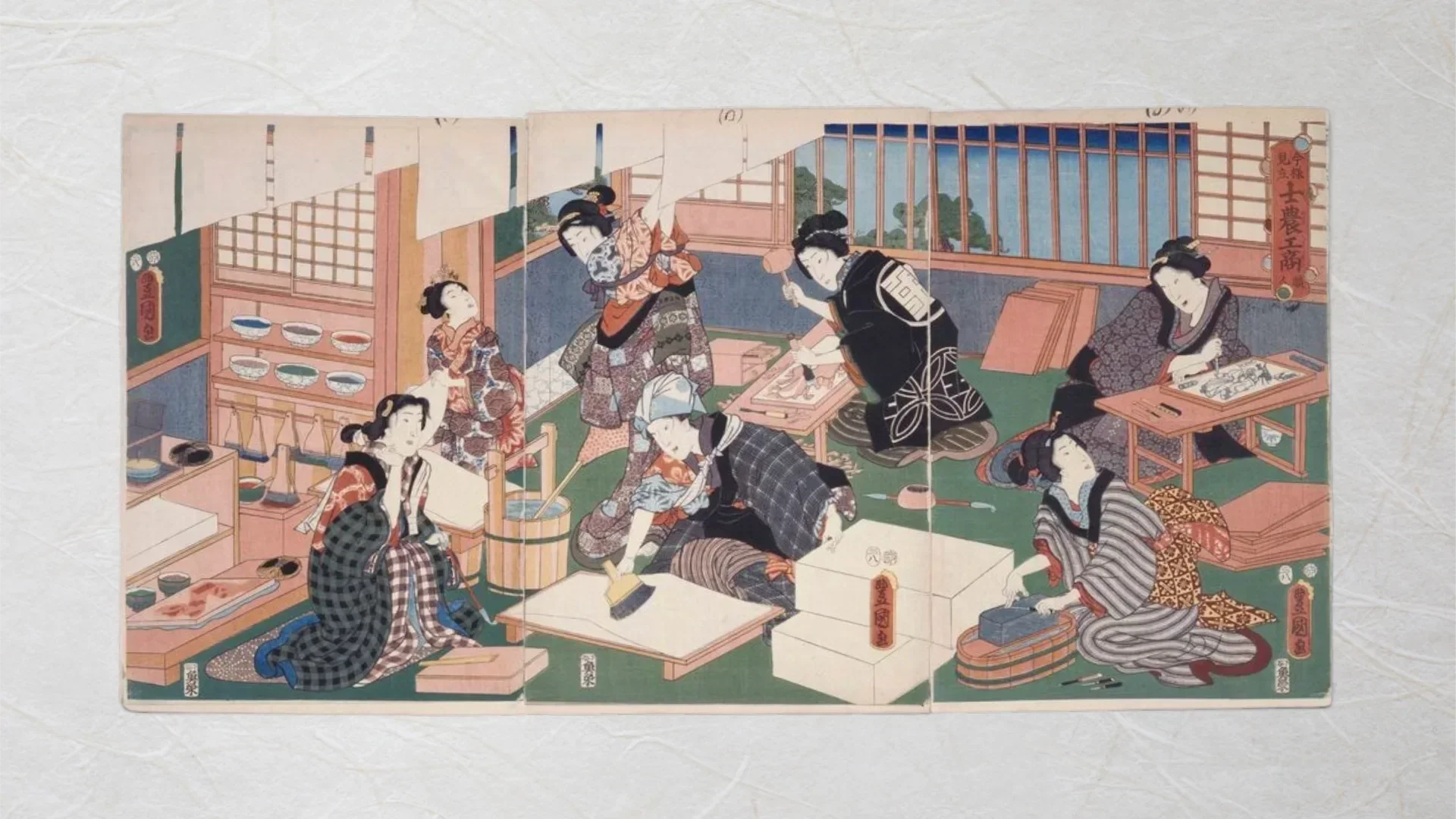 The Four People It Took to Make One Ukiyo-e Print