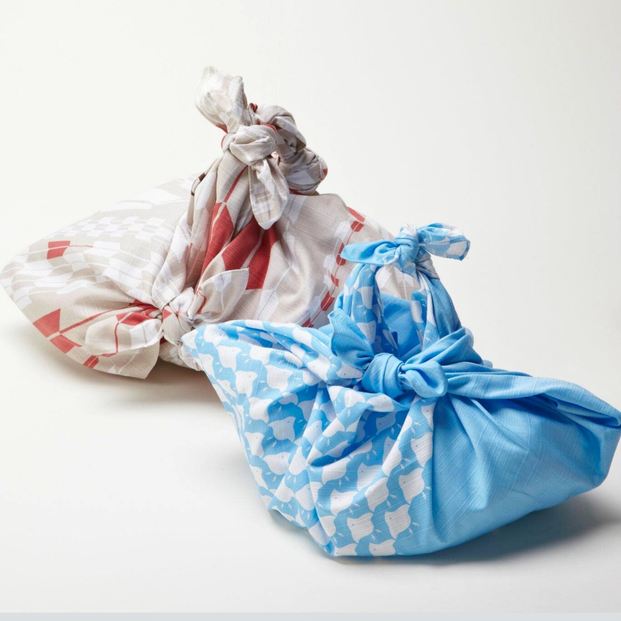 Two Furoshiki Gift Wrapping Cloth