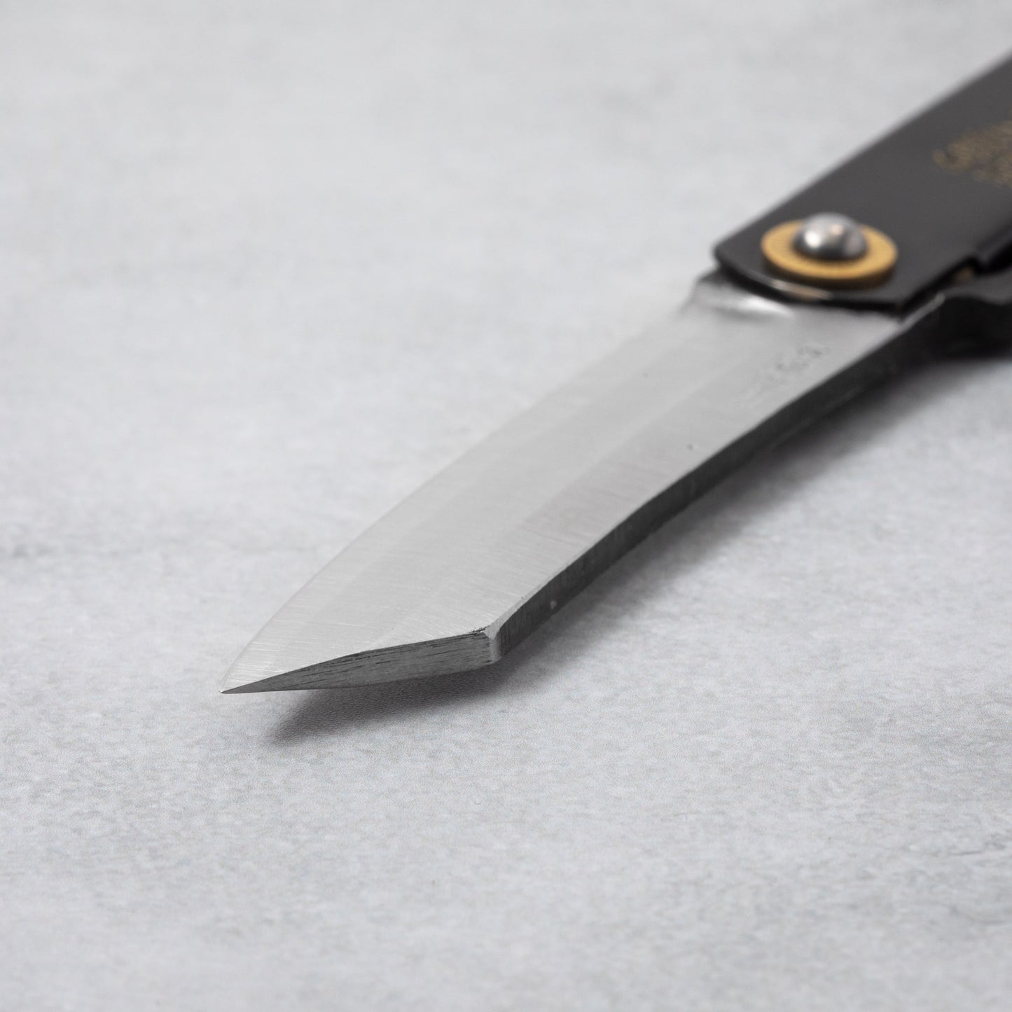 Higonokami Aogami Steel Clad Black Folding Knife