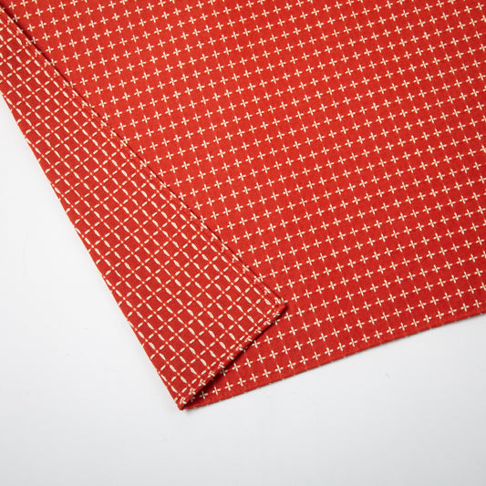 Red Sashiko Organic Cotton Furoshiki Wrapping Cloth