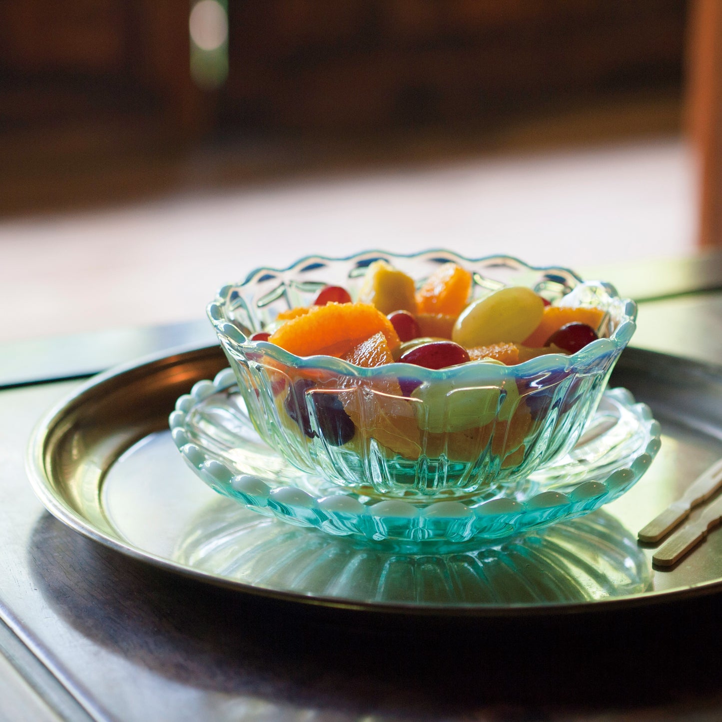 Snow Flower Bowl and Plate Set