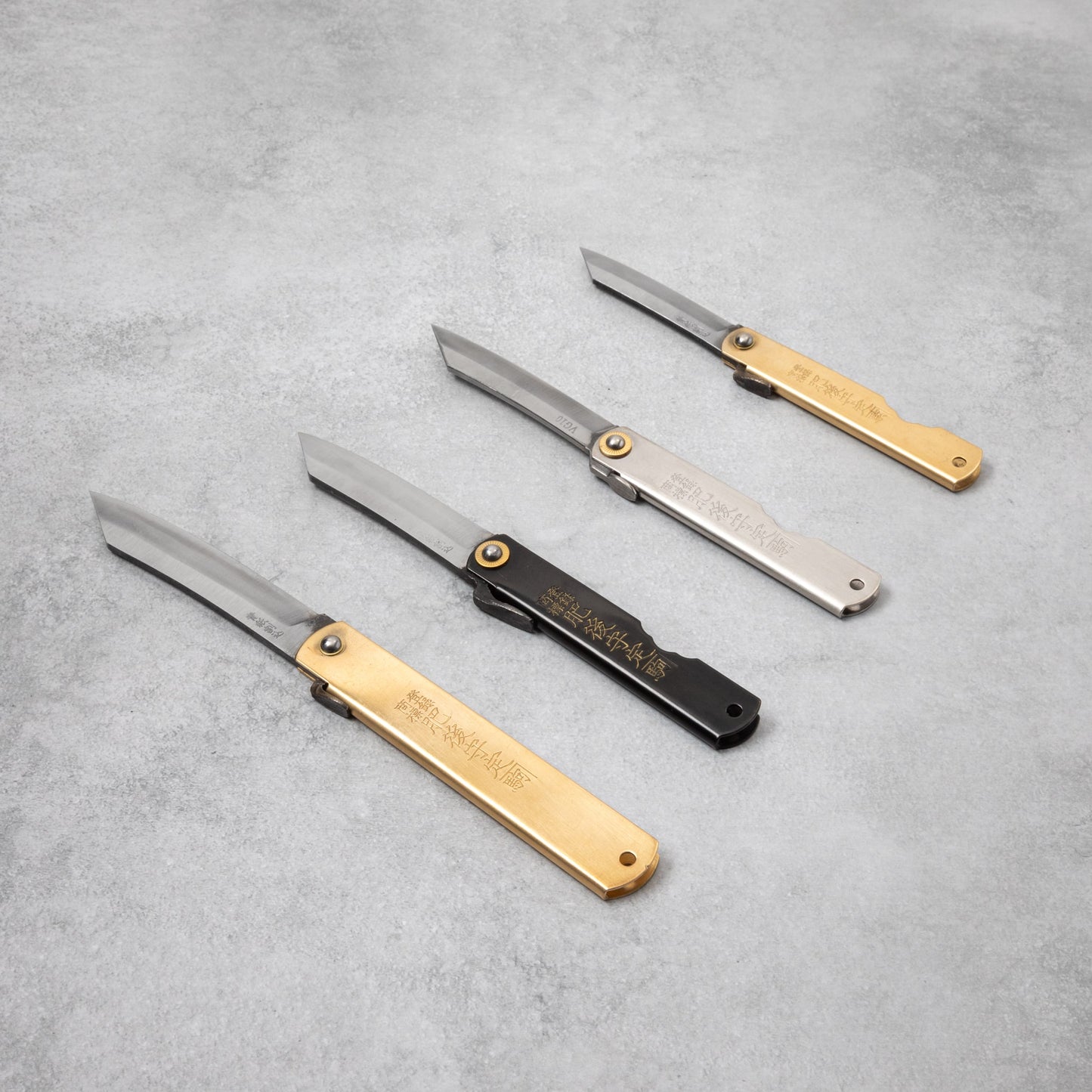 Higonokami Aogami Steel Clad Black Folding Knife