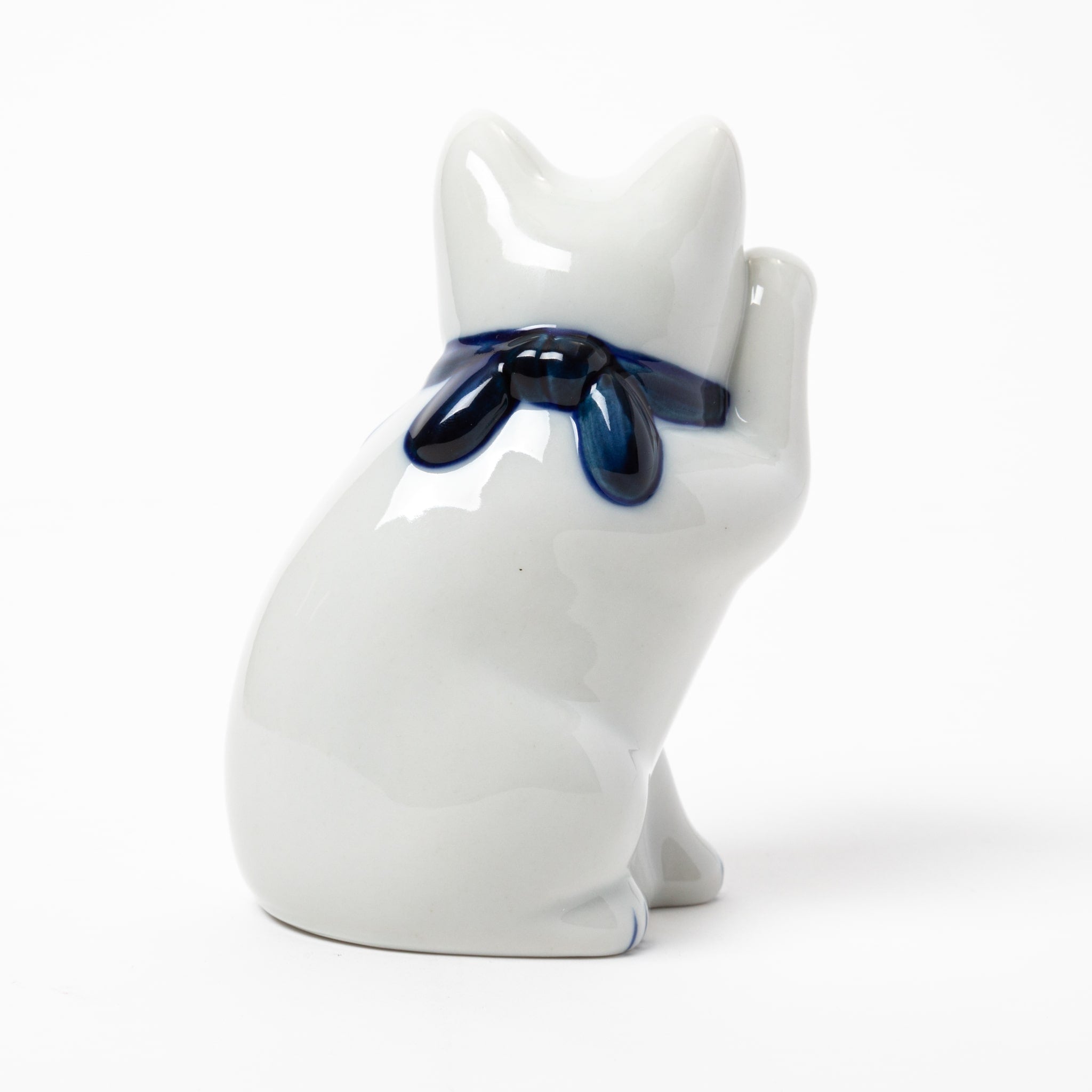 Seto Sometsuke Yokosuwari Maneki Neko
