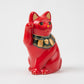 Seto Red Yokosuwari Maneki Neko