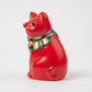 Seto Red Yokosuwari Maneki Neko