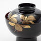 Aizu Lacquerware Spearflower Soup Bowl with Lid