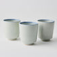 Koyu Ofuke Pale Blue Chrysanthemum Sake Cup