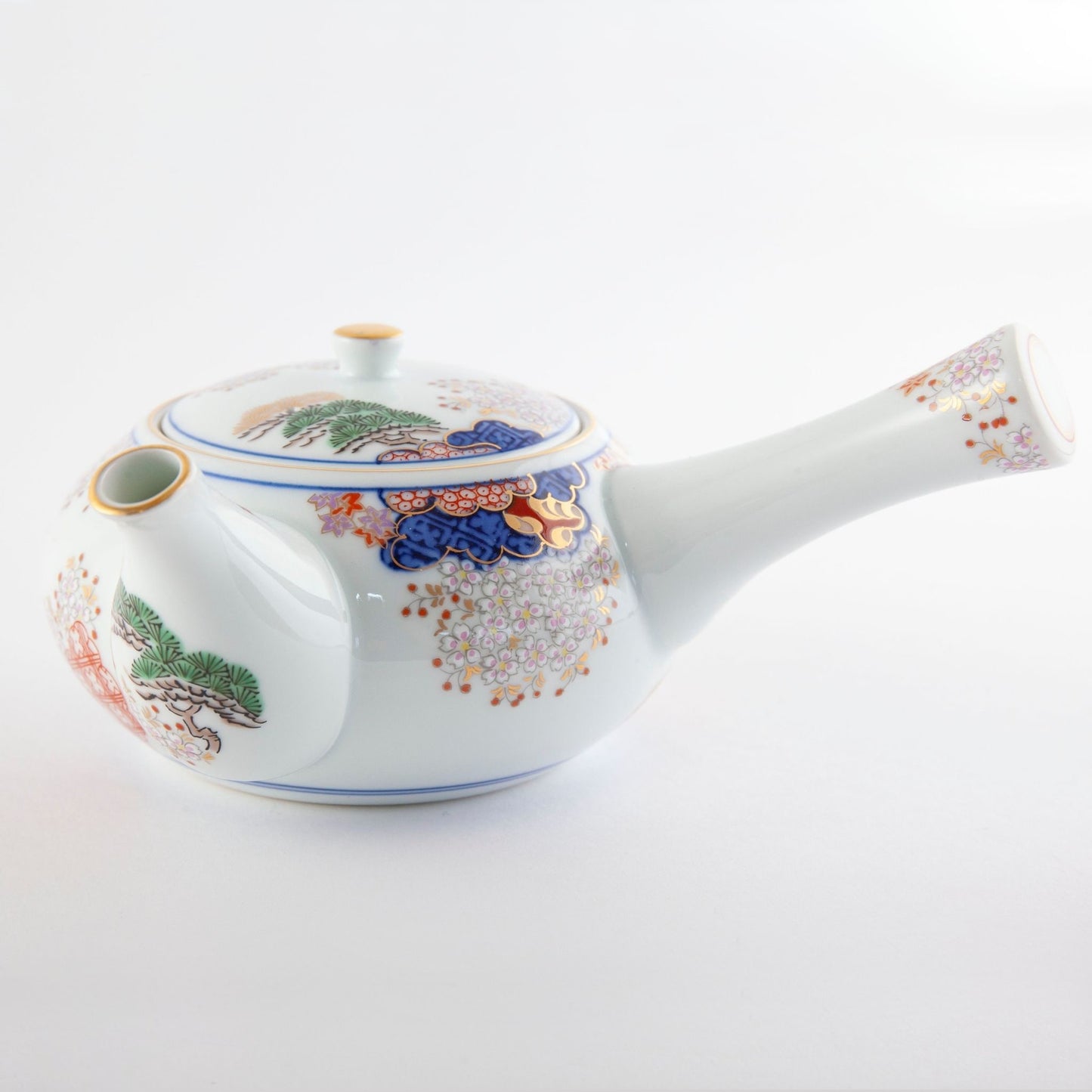 Arita Spring and Autumn Japanese Teapot and Cup Set in Gift Box