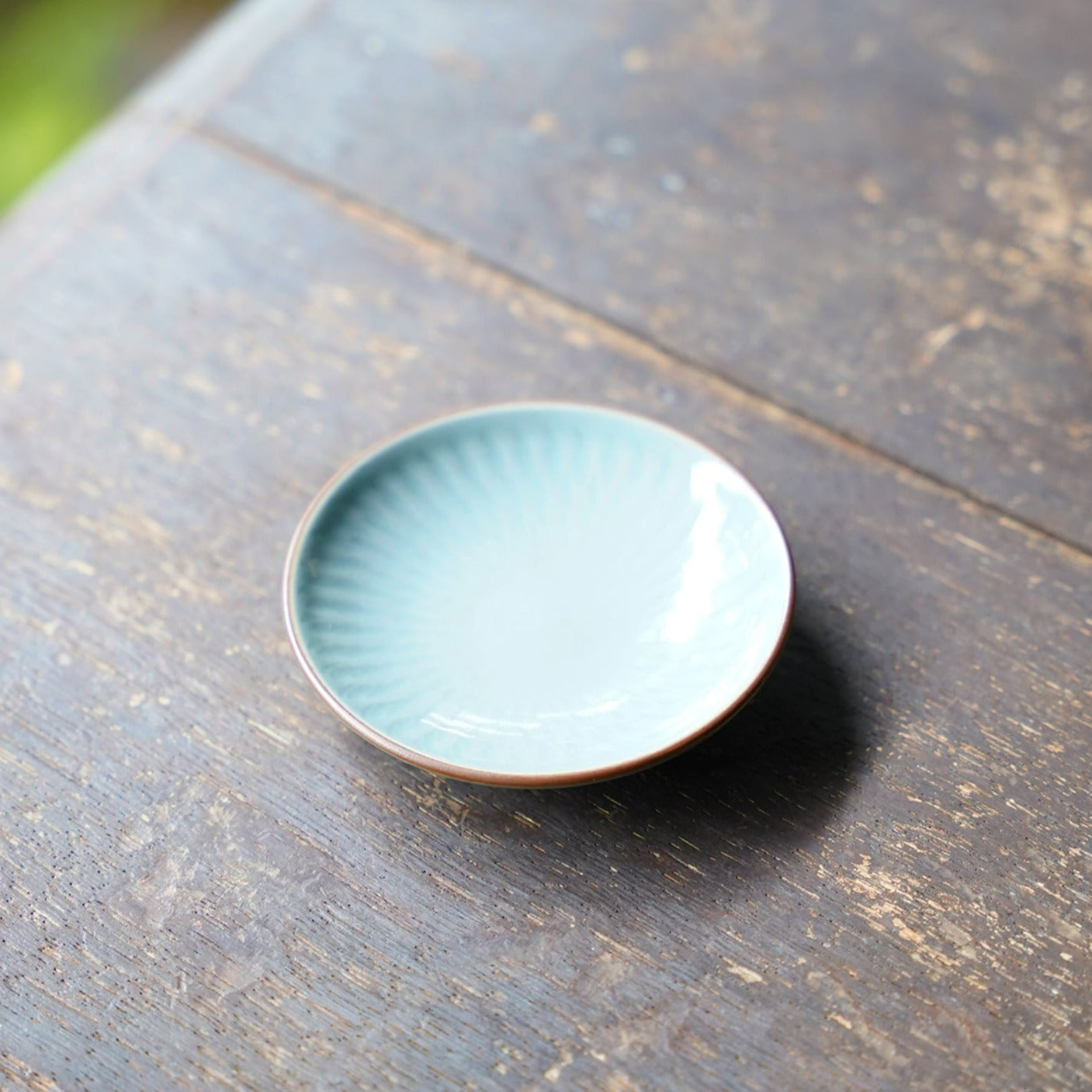 Blue Celadon Porcelain Kiyomizu Side Dish