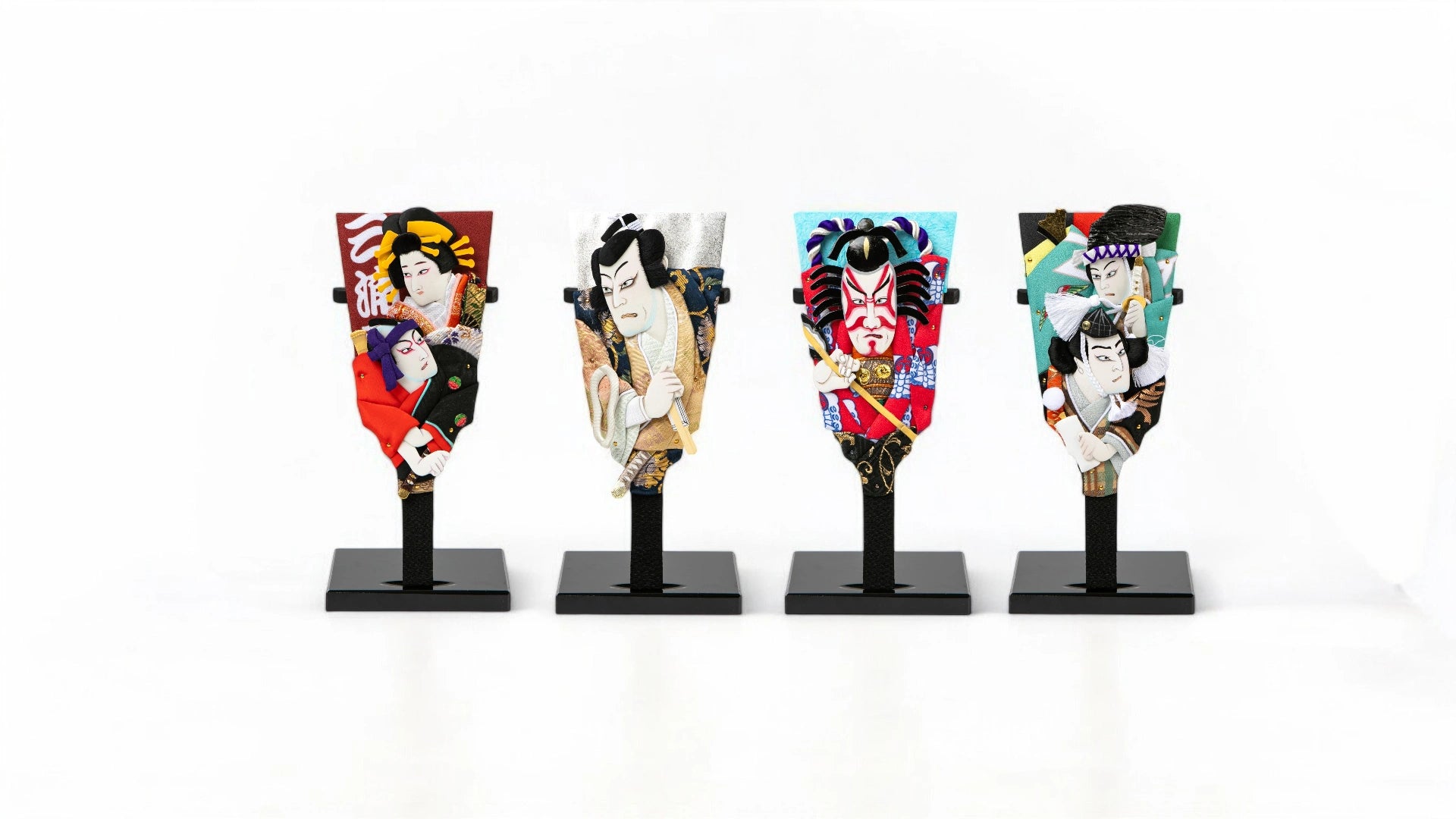 御羽子板　3点セット　Japanese paddle doll. Hayashiya Collection – Handcrafted Japanese Hagoita Paddle