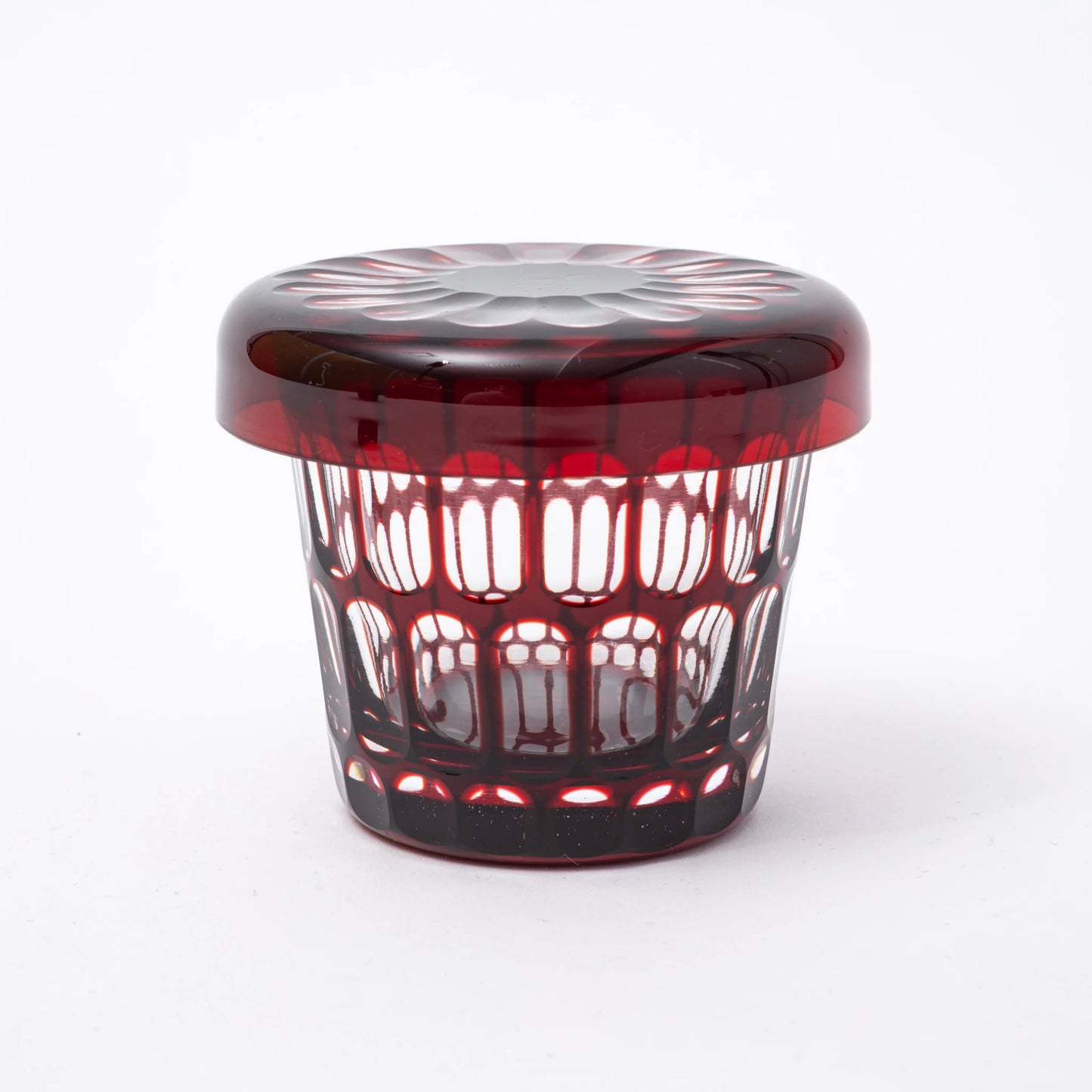 Edo Kiriko Lidded Glass