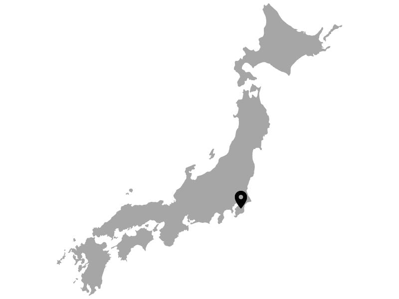 Map of Japan pinned Inzai City, Chiba Prefecture