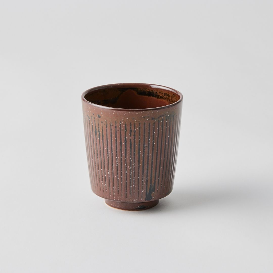 Koyu Tetsuyu Brown Tokusa Sake Cup