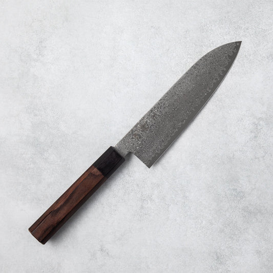 Ishizuchi SG2 Nickel Damascus Santoku Knife