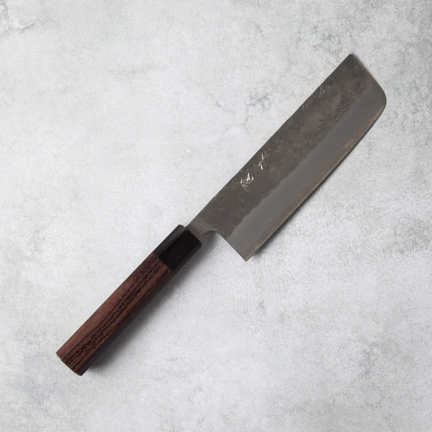 Ishizuchi Silver #3 Nashiji Nakiri Knife