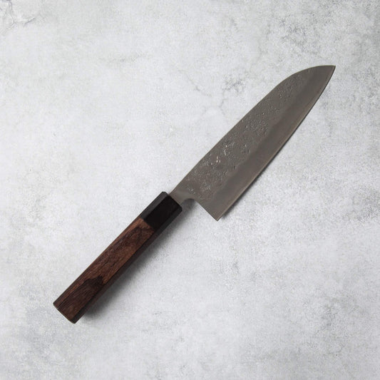 Ishizuchi Silver #3 Nashiji Santoku Knife