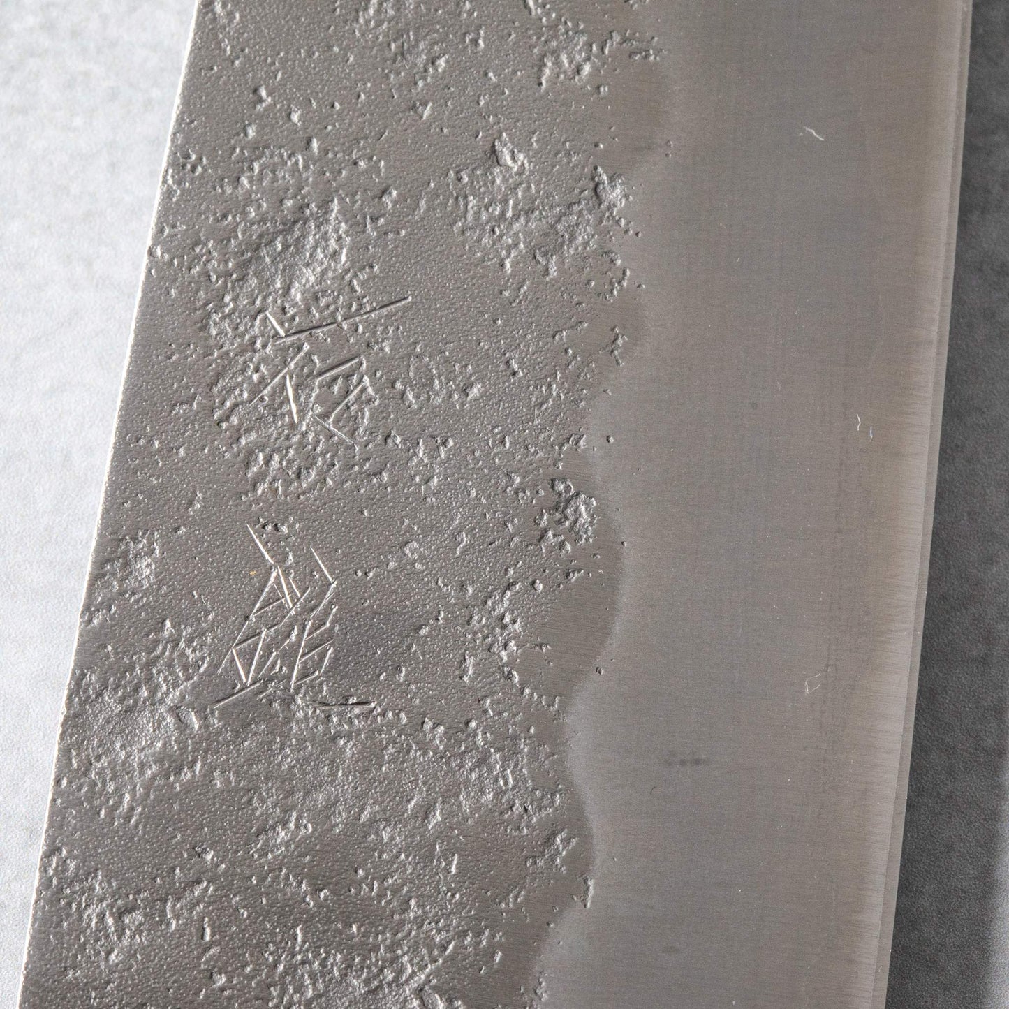 Ishizuchi Silver #3 Nashiji Santoku Knife