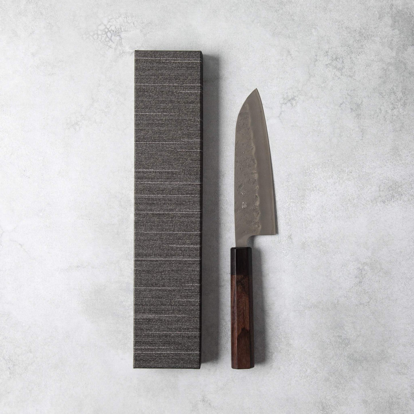 Ishizuchi Silver #3 Nashiji Santoku Knife