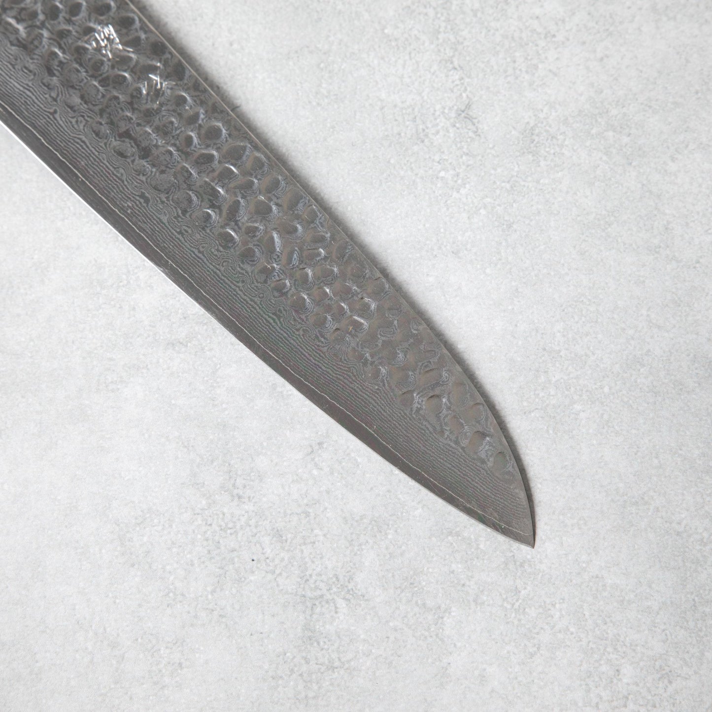 Ishizuchi VG10 Tsuchime Damascus Chef Knife Rosewood Handle