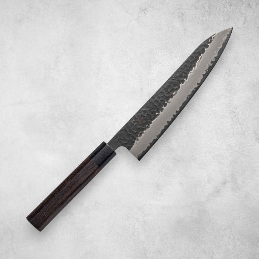 Ishizuchi Blue Super Steel Kurohada Tsuchime Chef Knife Rosewood Handle