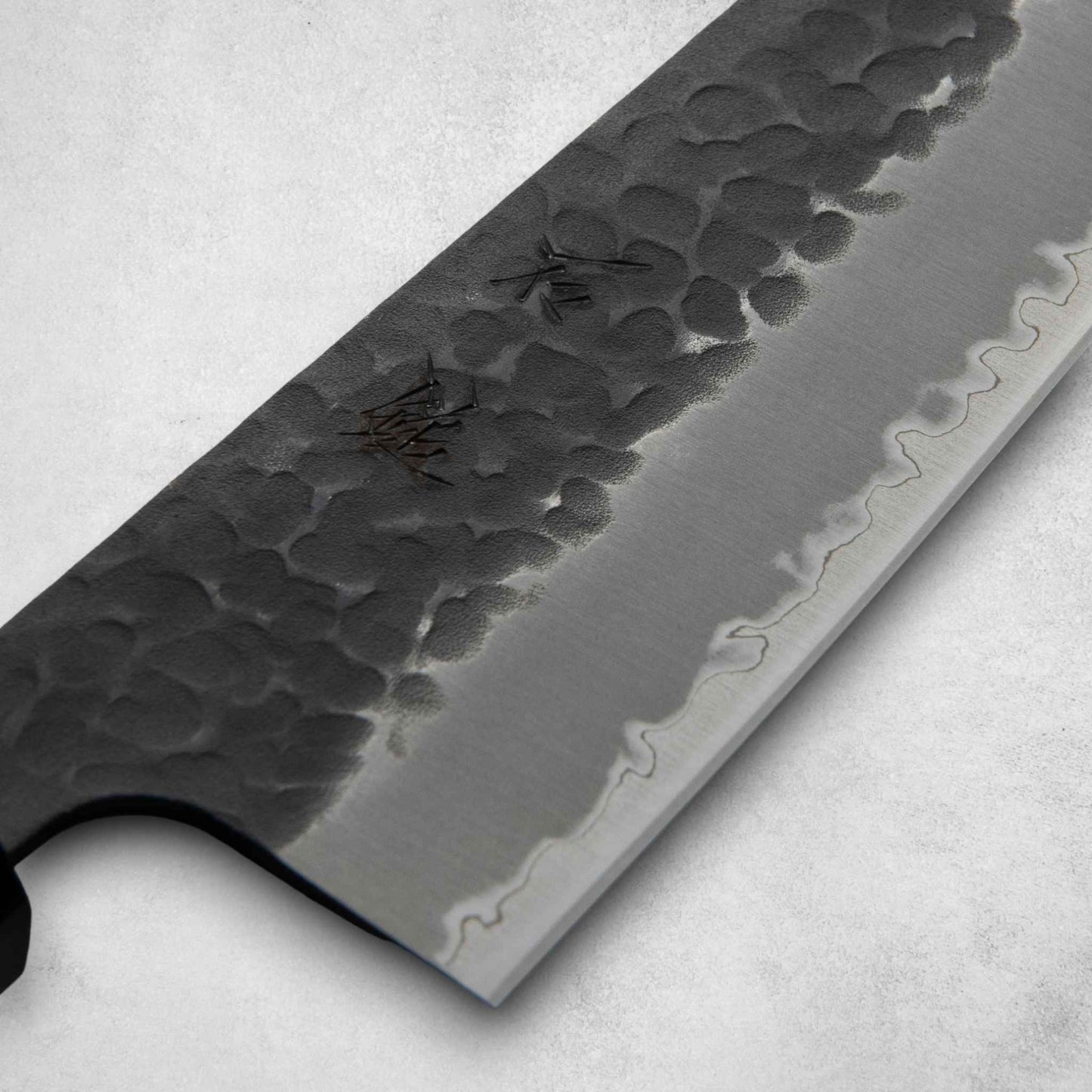 Ishizuchi Blue Super Steel Kurohada Tsuchime Chef Knife Rosewood Handle