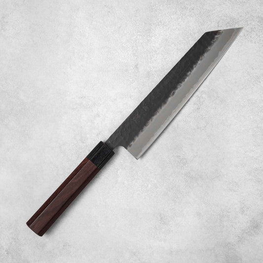 Ishizuchi Blue Super Steel Kurohada Tsuchime Kiritsuke Knife Rosewood Handle