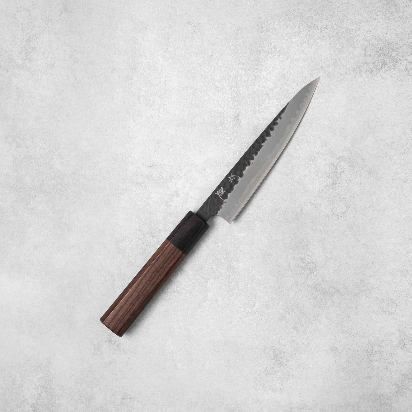 Ishizuchi Blue Super Steel Kurohada Tsuchime Petty Knife Rosewood Handle