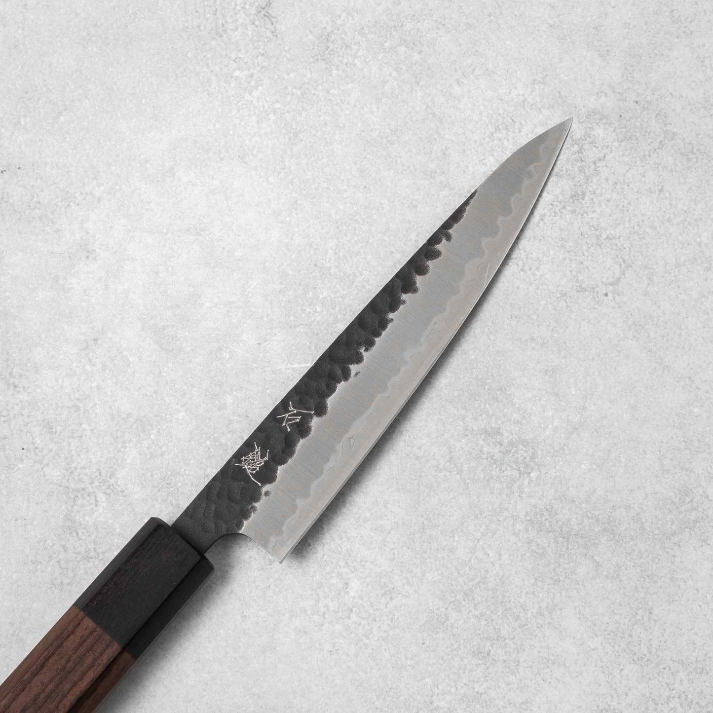 Ishizuchi Blue Super Steel Kurohada Tsuchime Petty Knife Rosewood Handle