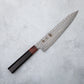Ishizuchi VG10 Damascus Tsuchime Kiritsuke Chef Knife and Japanese Whetstone Set