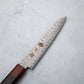 Ishizuchi VG10 Damascus Tsuchime Kiritsuke Petty Knife and Japanese Whetstone Set