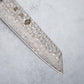 Ishizuchi VG10 Damascus Tsuchime Kiritsuke Knife and Japanese Whetstone Set