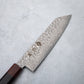 Ishizuchi VG10 Damascus Tsuchime Kiritsuke Knife and Japanese Whetstone Set