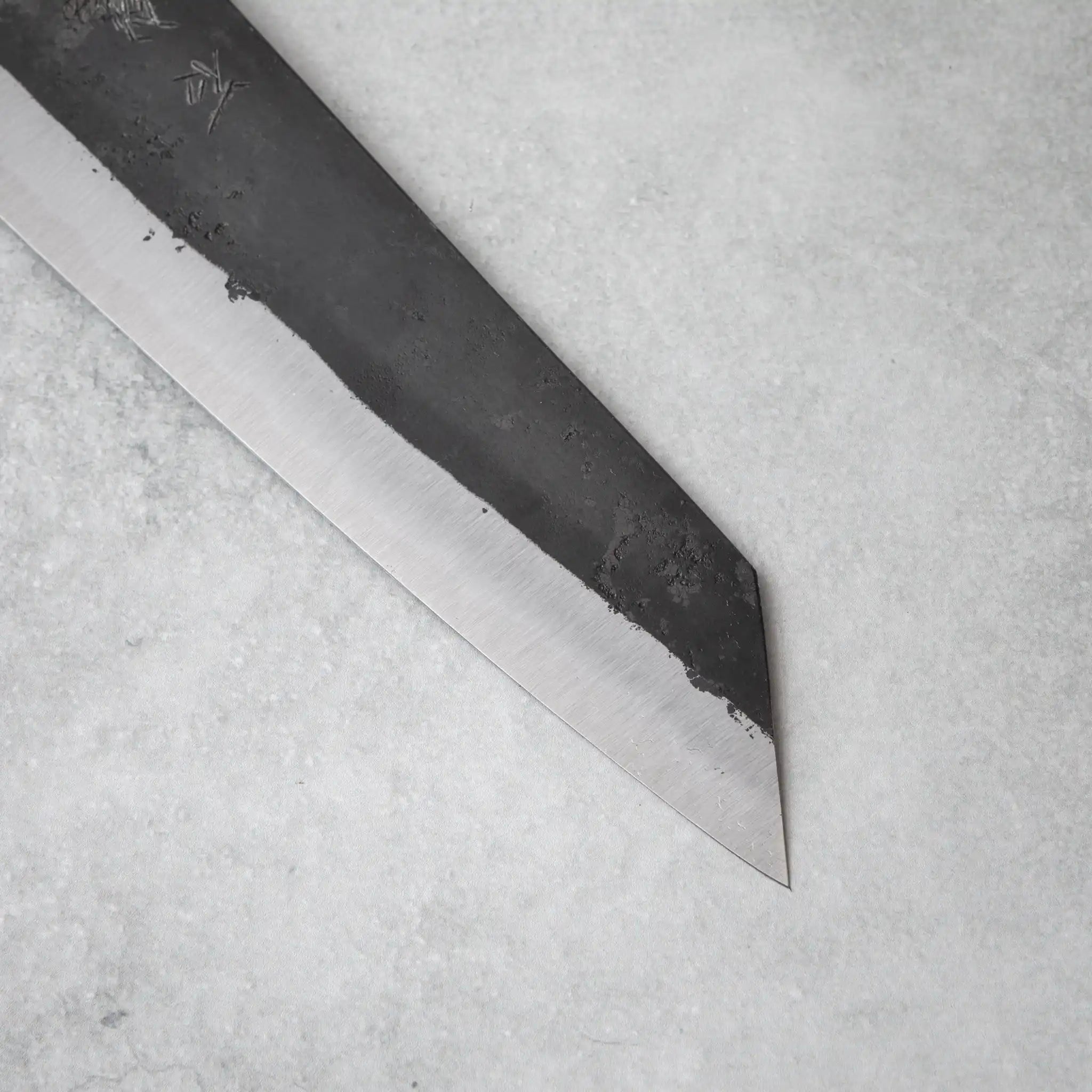 Ishizuchi Blue Steel No.2 Kiritsuke Knife Walnut Handle