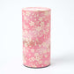 Japanese Sakura Washi Paper Double-Lid Tea Canister