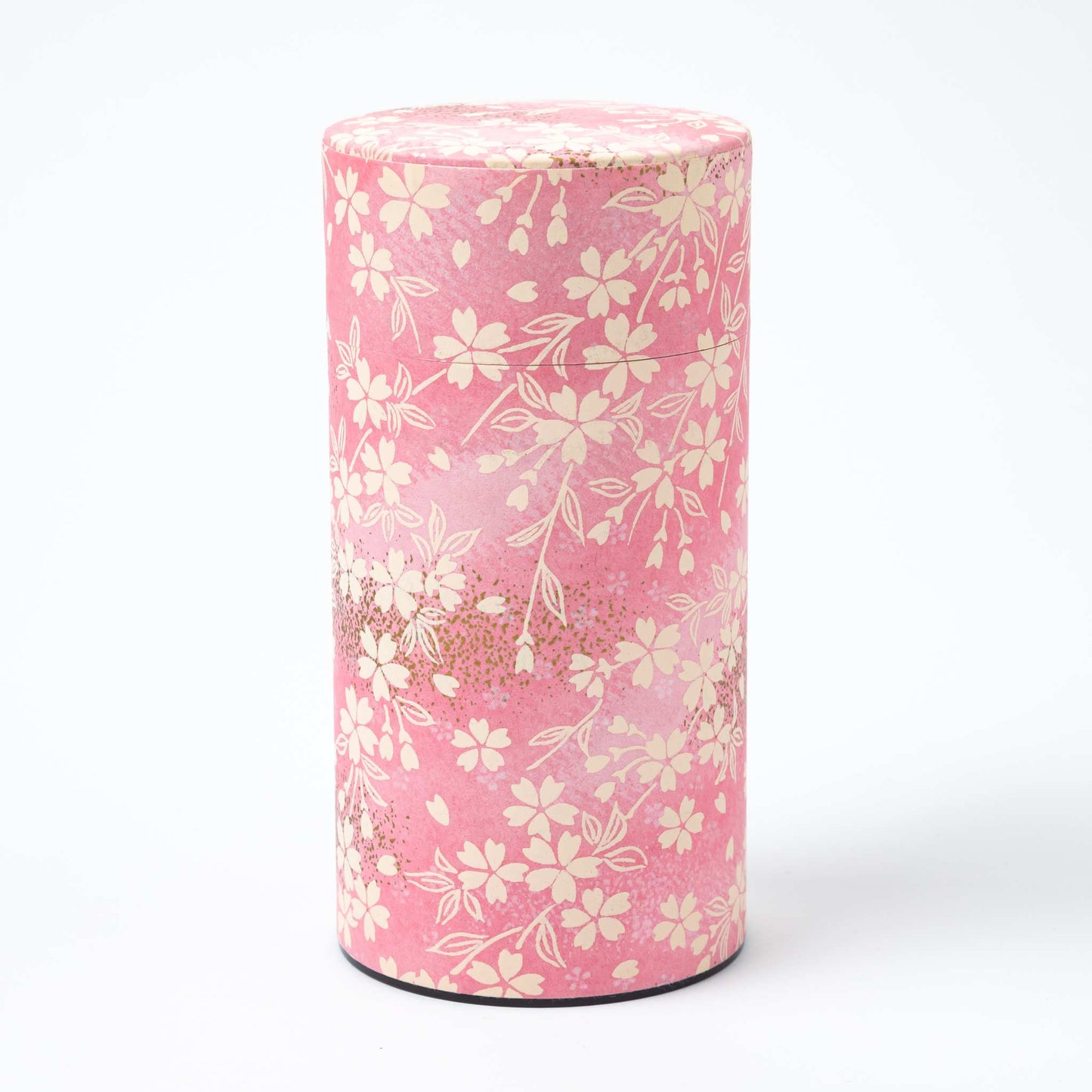 Japanese Sakura Washi Paper Double-Lid Tea Canister