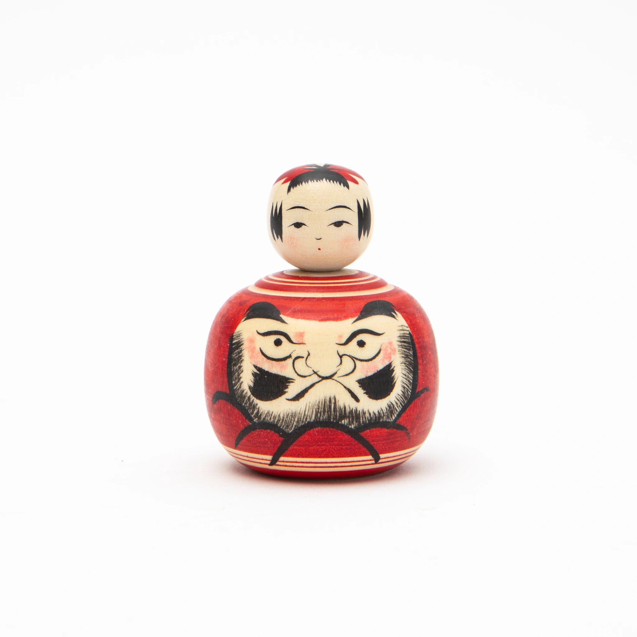 Kakizawa Daruma Ejiko Kokeshi Doll | Naruko Kokeshi